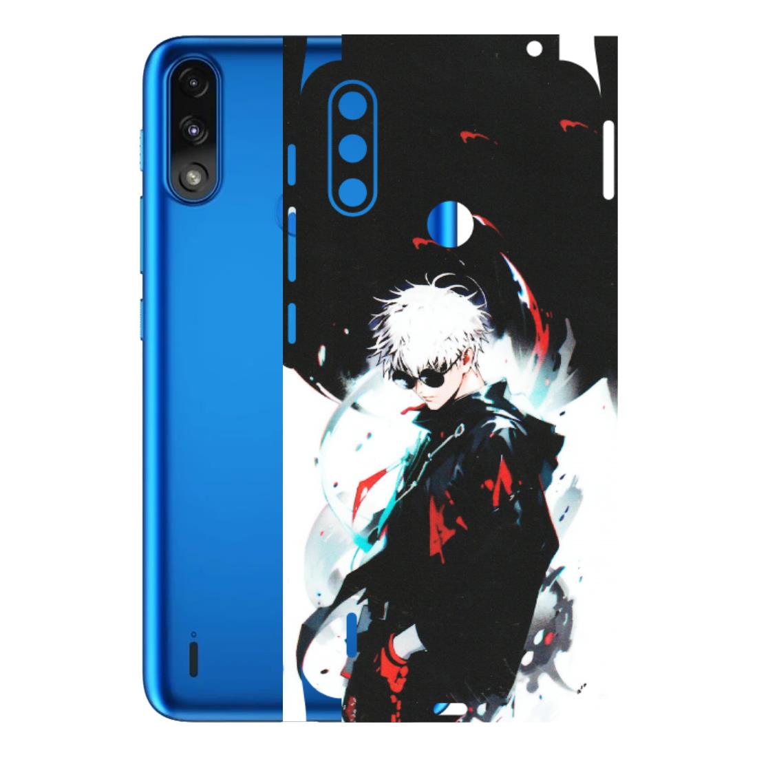 Motorola Phone Skins (All Models) - Gojo Powerful Charater Kaisen Anime - Matte Finish (M-144) Motorola Moto E7 Power