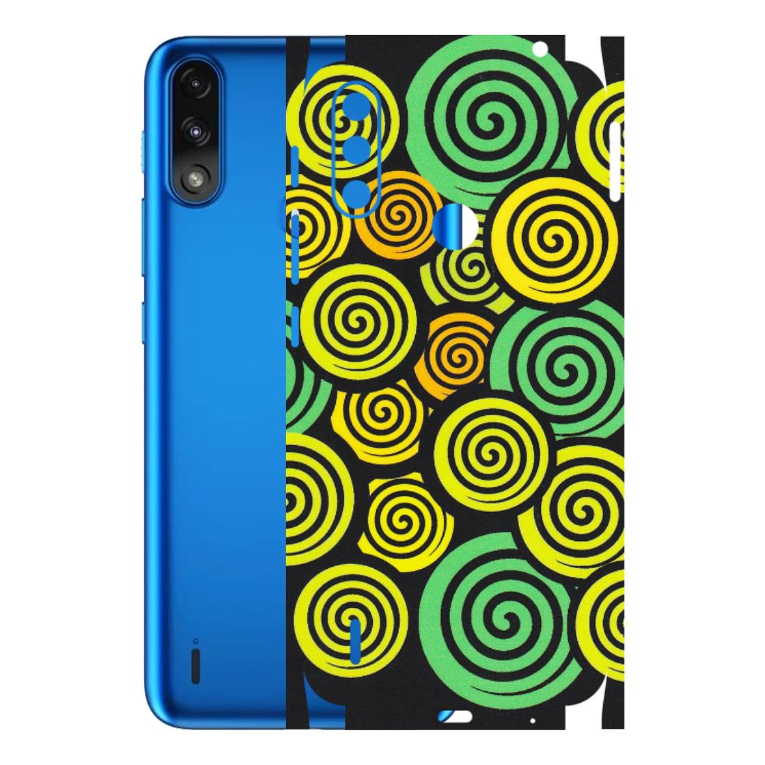 Motorola Phone Skins (All Models) - Crazy Spiral - Matte Finish (M-91) Motorola Moto E7 Power