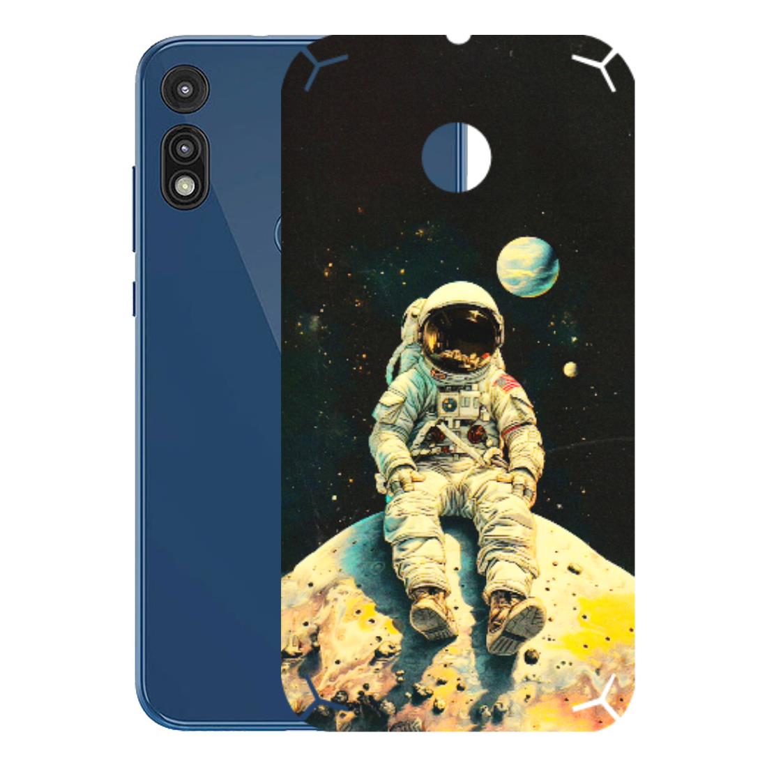 Motorola Phone Skins (All Models) - Astronaut in Space - 3D Embossed Finish (L-16) Motorola Moto E