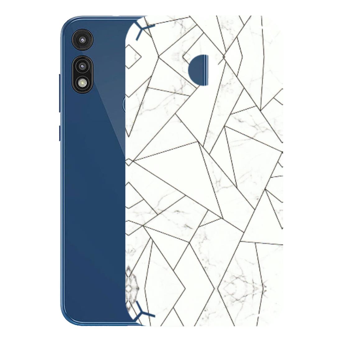 Motorola Phone Skins (All Models) - Luxury White Marble Effect - 3D Embossed Finish (L-168) Motorola Moto E