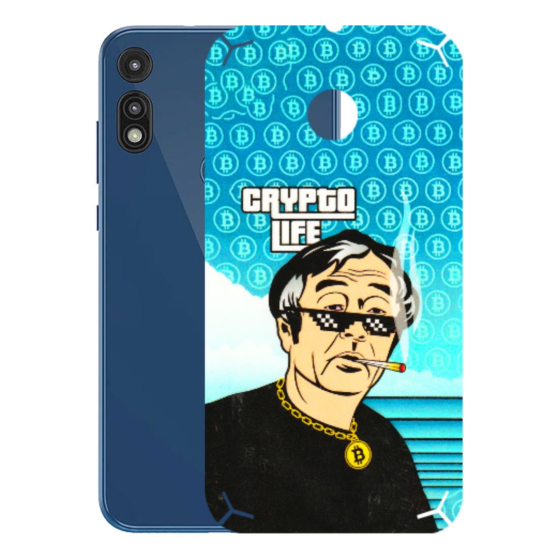 Motorola Phone Skins (All Models) - Crypto Thug Life - 3D Embossed Finish (L-179) Motorola Moto E