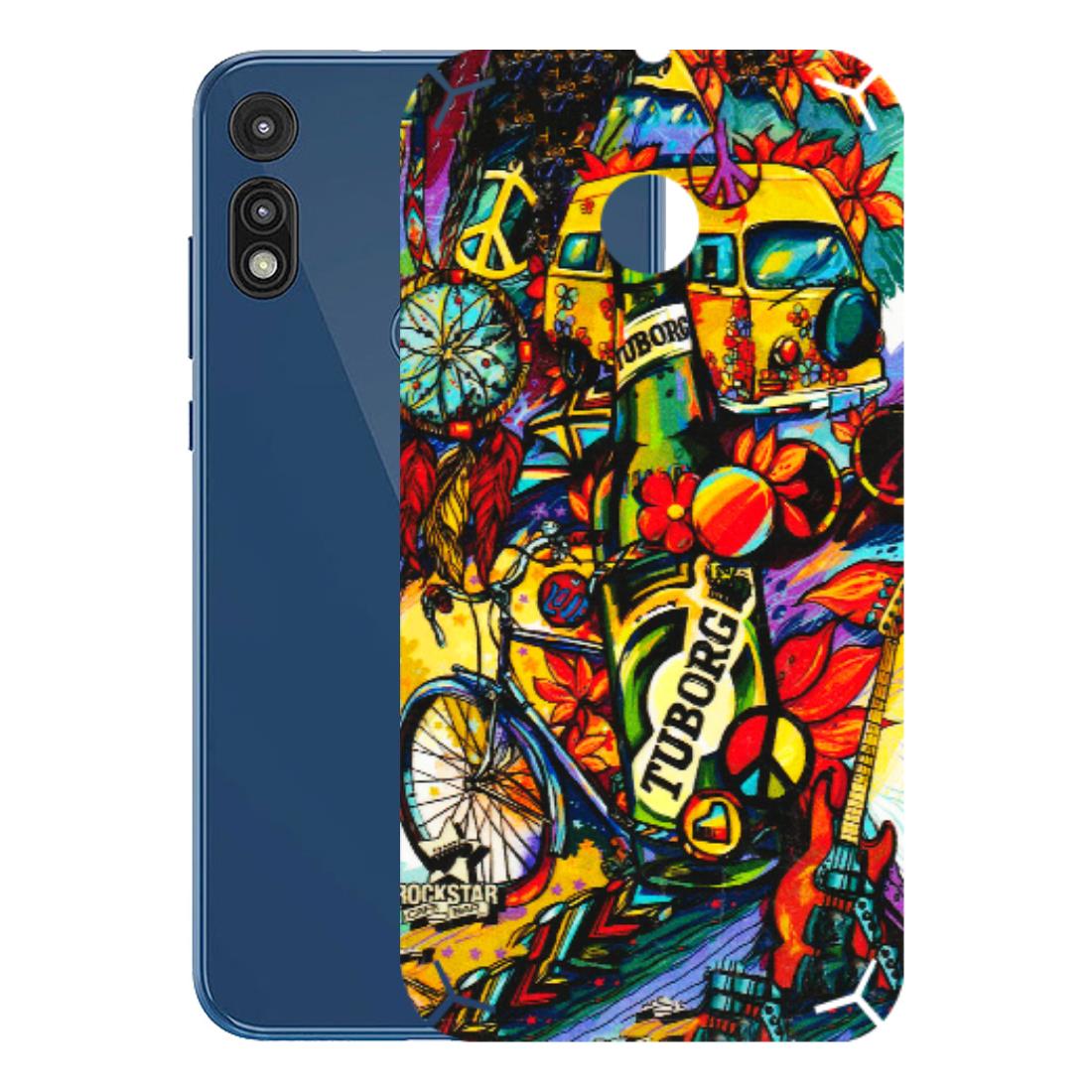Motorola Phone Skins (All Models) - Cool Beer Bottle - 3D Embossed Finish (L-193) Motorola Moto E