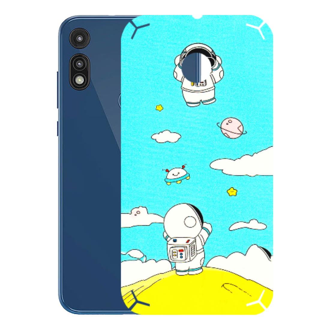 Motorola Phone Skins (All Models) - Blue Skies Astro Float - 3D Embossed Finish (L-230) Motorola Moto E