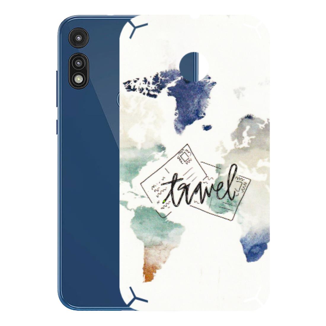 Motorola Phone Skins (All Models) - Travel The World - 3D Embossed Finish (L-232) Motorola Moto E