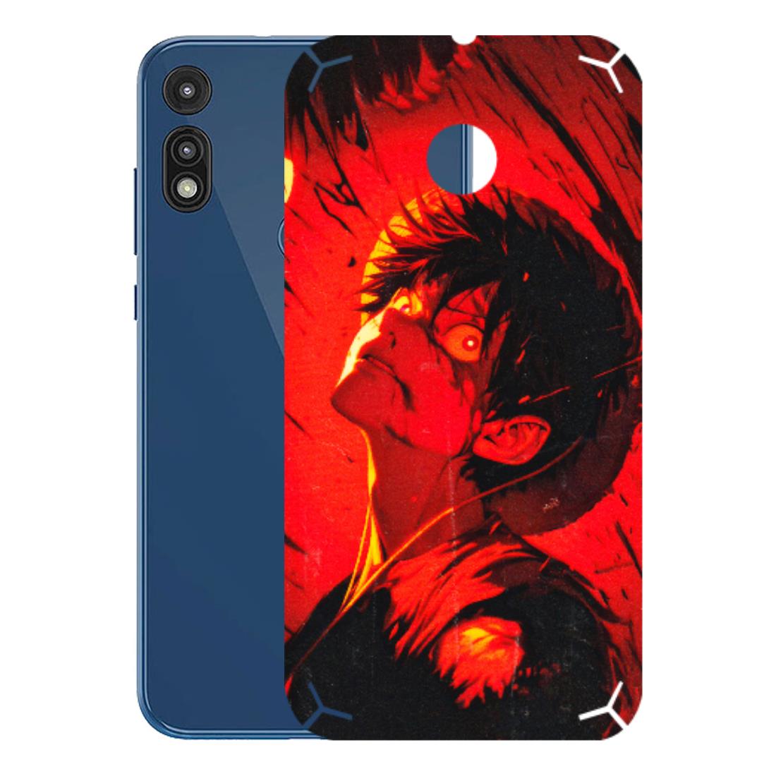 Motorola Phone Skins (All Models) - D.Luffy Power Up One Piece Anime - 3D Embossed Finish (L-326) Motorola Moto E