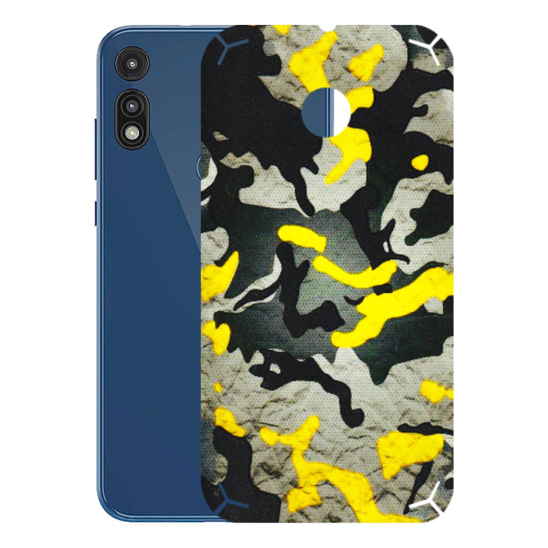 Motorola Phone Skins (All Models) - Yellow Camouflage - 3D Embossed Finish (L-61) Motorola Moto E