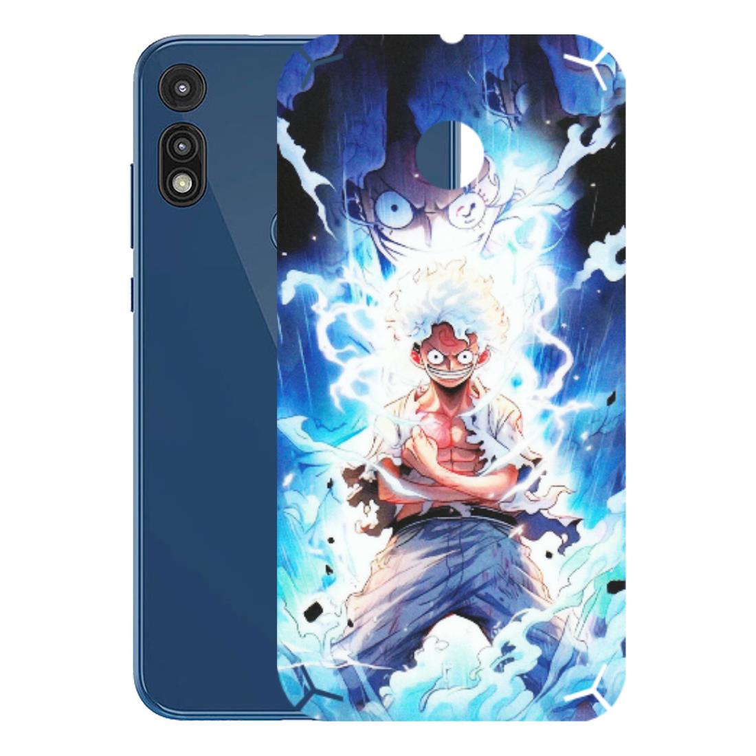 Motorola Phone Skins (All Models) - Blue Thunder Luffy Anime - Matte Finish (M-132) Motorola Moto E