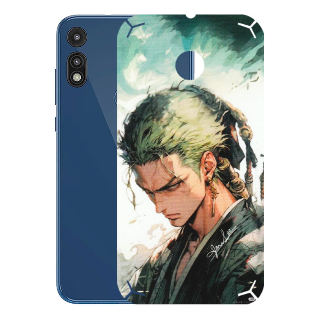 Motorola Phone Skins (All Models) - New Roronoa Zoro One Picece Anime - Matte Finish (M-140) Motorola Moto E