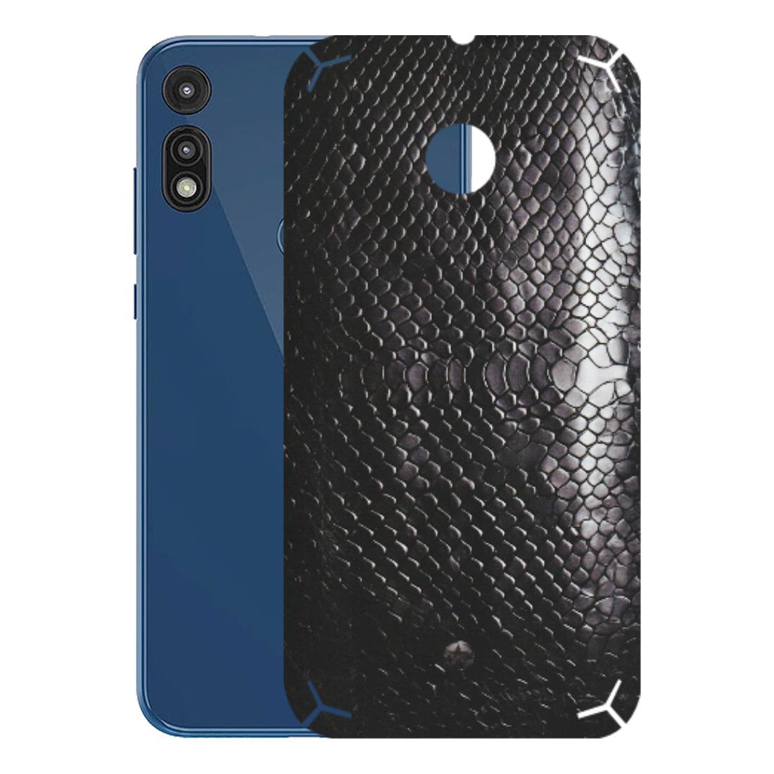 Motorola Phone Skins (All Models) - Black Snack Leather - Matte Finish (M-147) Motorola Moto E