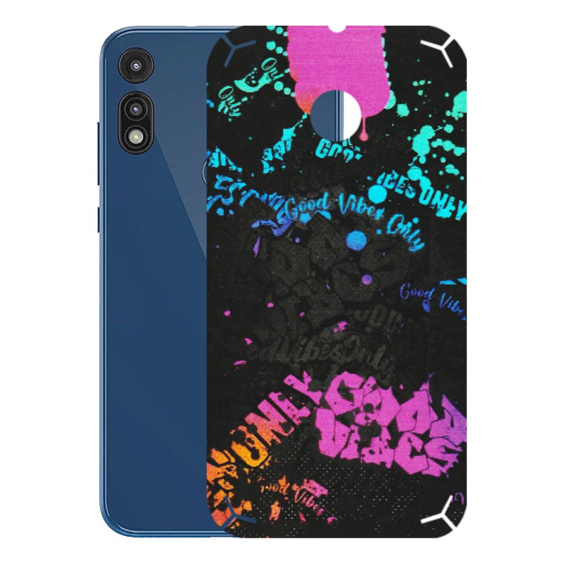 Motorola Phone Skins (All Models) - Majestic Black Vibes - Matte Finish (M-62) Motorola Moto E