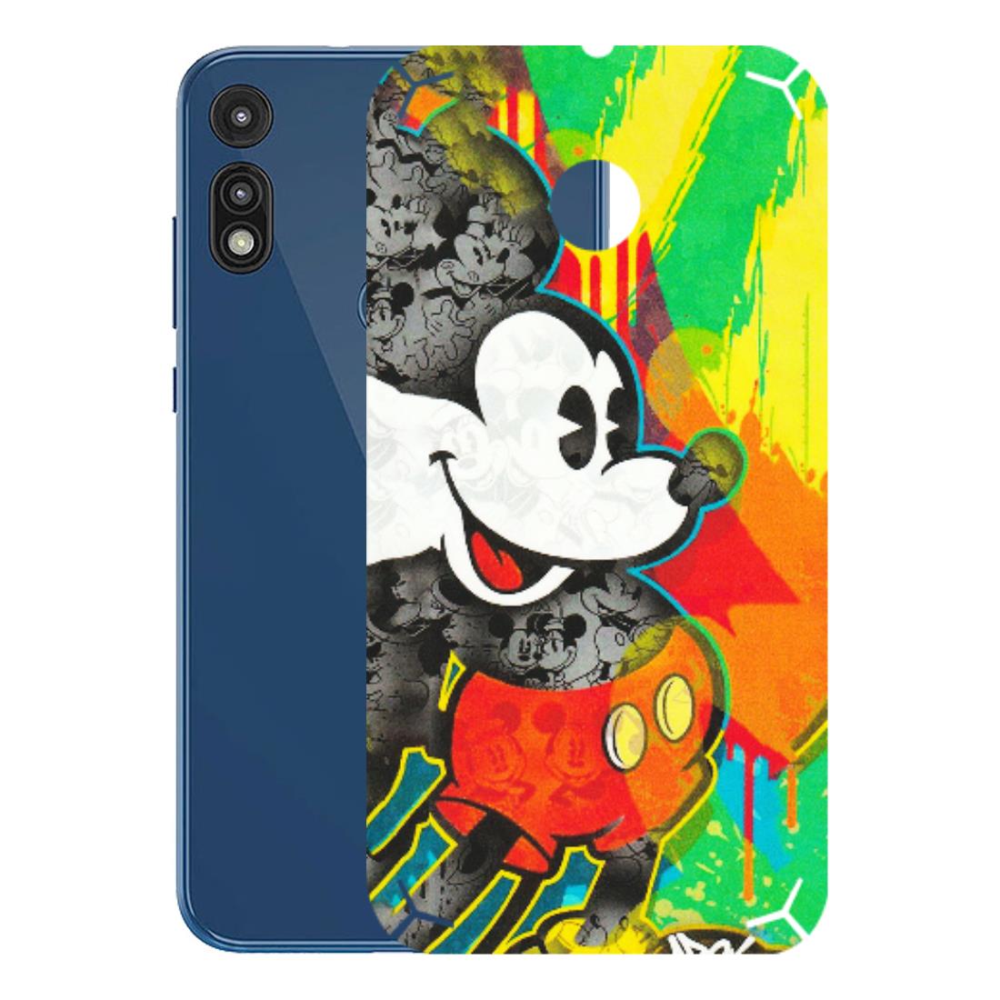 Motorola Phone Skins (All Models) - Multiple Mickey With Colourful Texture - Matte Finish (M-84) Motorola Moto E