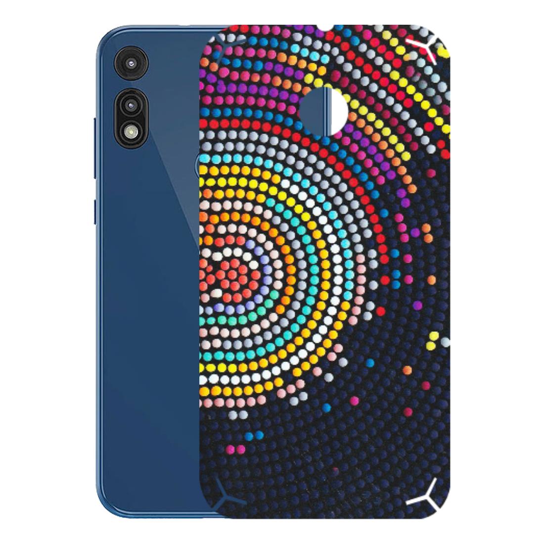 Motorola Phone Skins (All Models) - Rainbow Dot Mandala - Matte Finish (M-97) Motorola Moto E