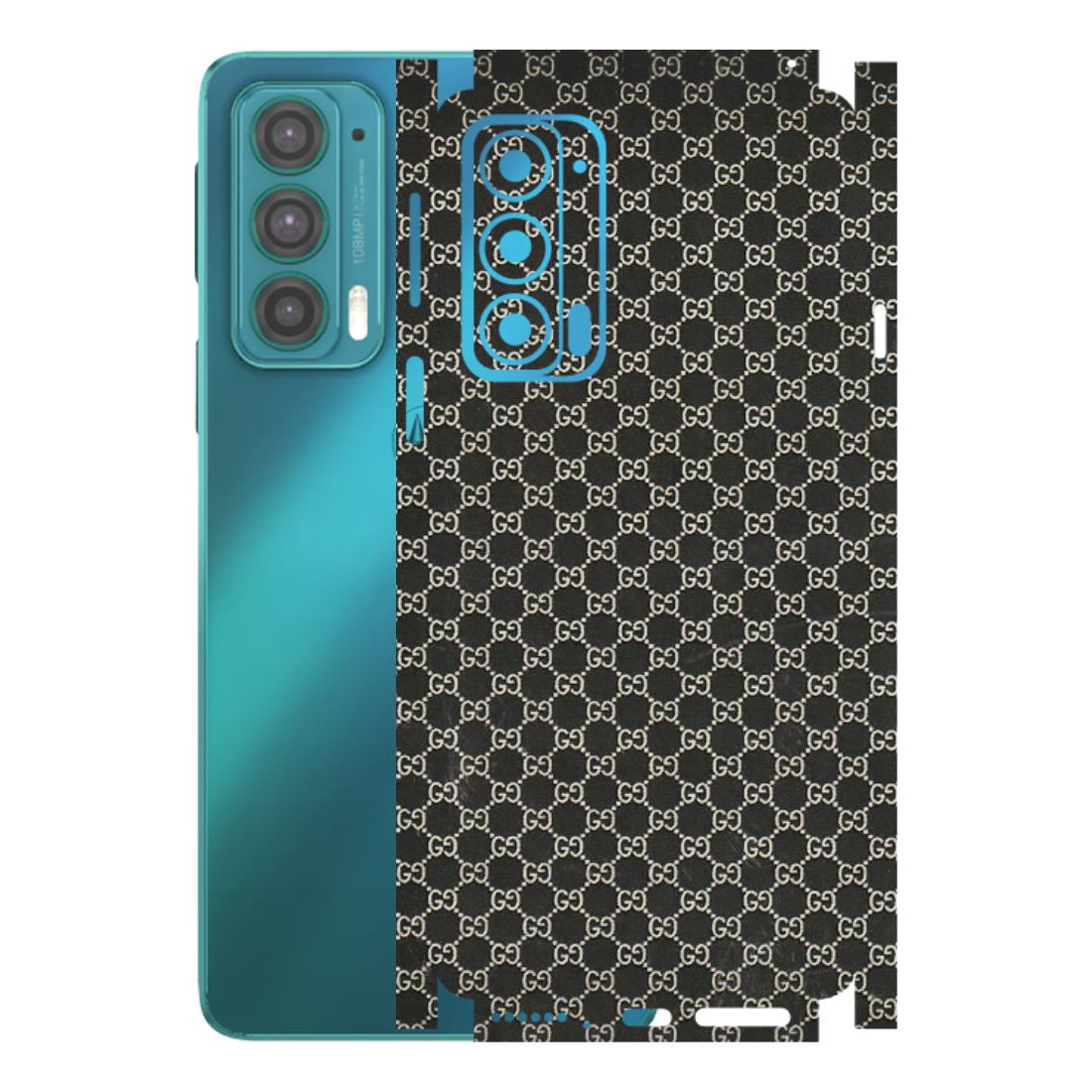 Motorola Phone Skins (All Models) - Black G Print - 3D Embossed Finish (L-109) Motorola Moto Edge 20 (5G)