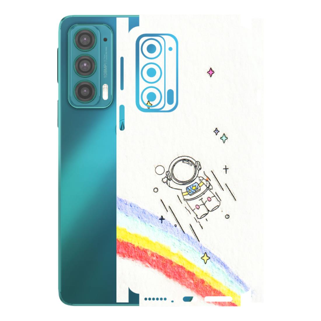 Motorola Phone Skins (All Models) - Milkyway Astronaut - 3D Embossed Finish (L-110) Motorola Moto Edge 20 (5G)