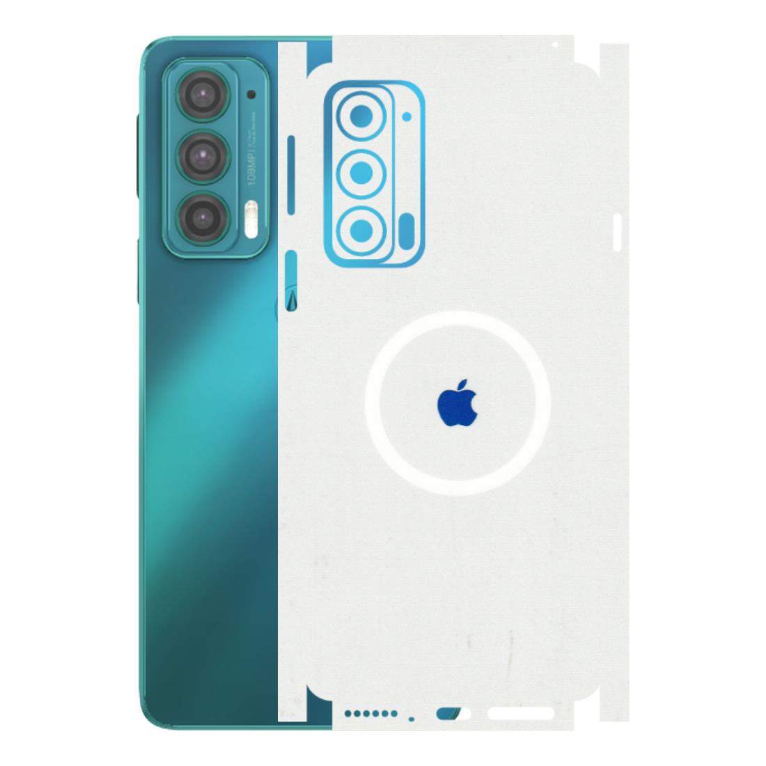 Motorola Phone Skins (All Models) - iPhone Magsafe Logo - 3D Embossed Finish (L-320) Motorola Moto Edge 20 (5G)