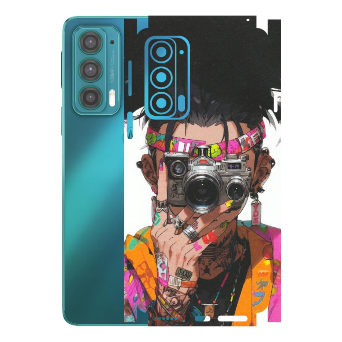 Motorola Phone Skins (All Models) - Camera Lover Girl - Matte Finish (M-09) Motorola Moto Edge 20 (5G)
