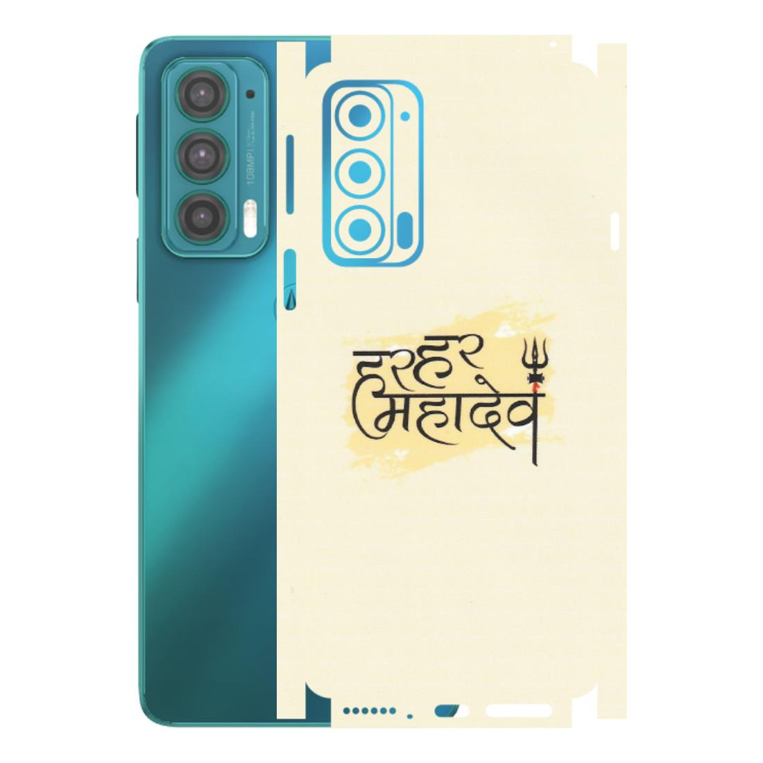 Motorola Phone Skins (All Models) - Har Har Mahadev - Matte Finish (M-10) Motorola Moto Edge 20 (5G)