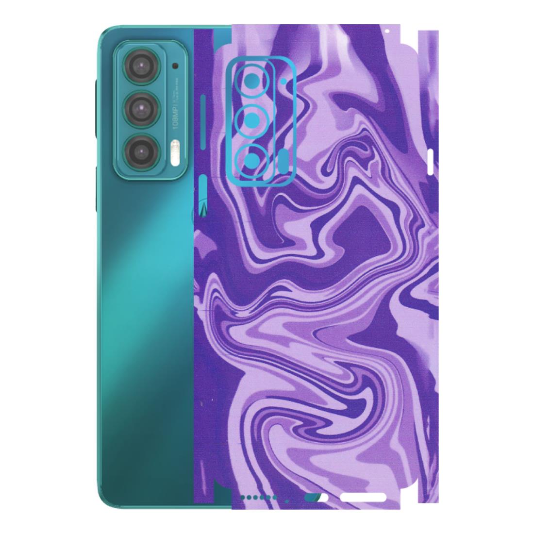 Motorola Phone Skins (All Models) - Hazy Purple Nights - Matte Finish (M-14) Motorola Moto Edge 20 (5G)