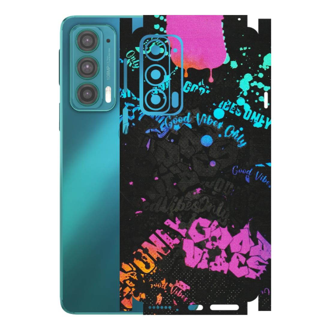 Motorola Phone Skins (All Models) - Majestic Black Vibes - Matte Finish (M-62) Motorola Moto Edge 20 (5G)