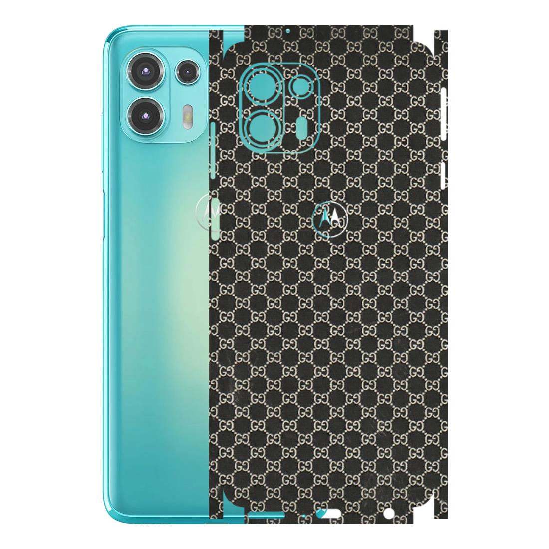 Motorola Phone Skins (All Models) - Black G Print - 3D Embossed Finish (L-109) Motorola Moto Edge 20 Fusion