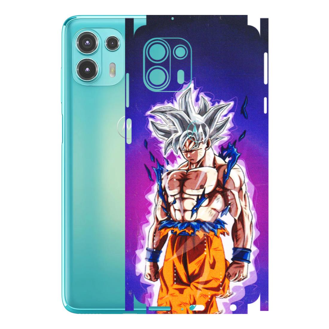 Motorola Phone Skins (All Models) - Goku Purple Anime - 3D Embossed Finish (L-147) Motorola Moto Edge 20 Fusion