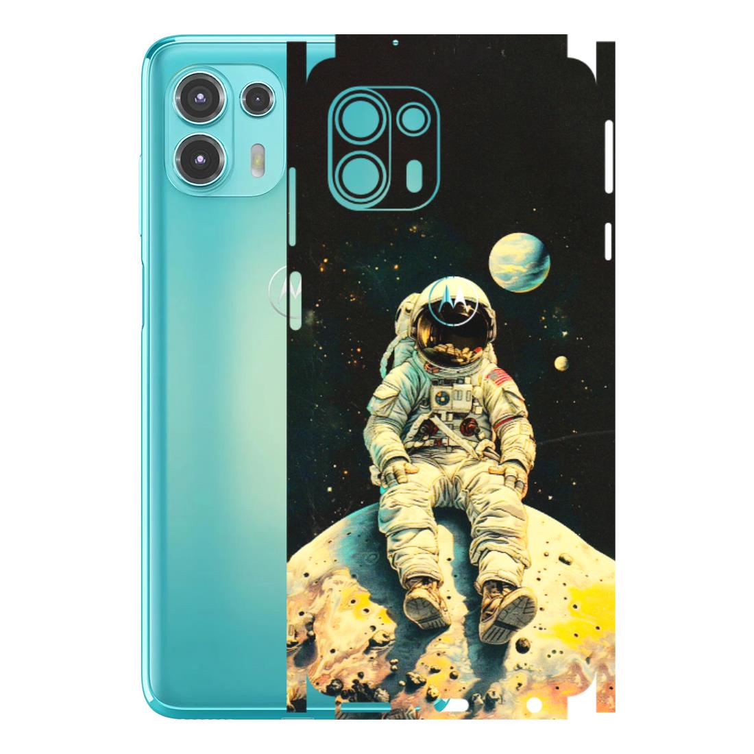Motorola Phone Skins (All Models) - Astronaut in Space - 3D Embossed Finish (L-16) Motorola Moto Edge 20 Fusion