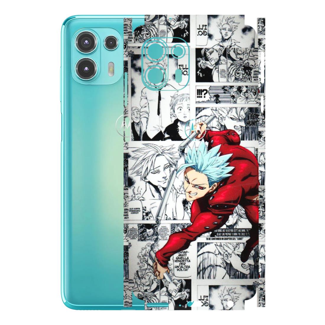 Motorola Phone Skins (All Models) - Anime Comic - 3D Embossed Finish (L-192) Motorola Moto Edge 20 Fusion