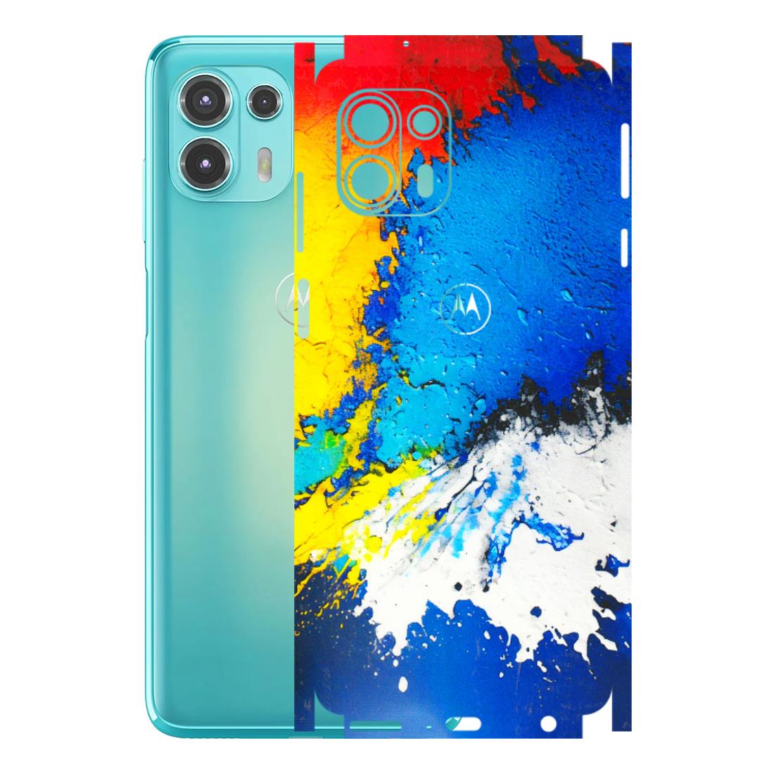 Motorola Phone Skins (All Models) - Acrylic Paint Spill - 3D Embossed Finish (L-229) Motorola Moto Edge 20 Fusion