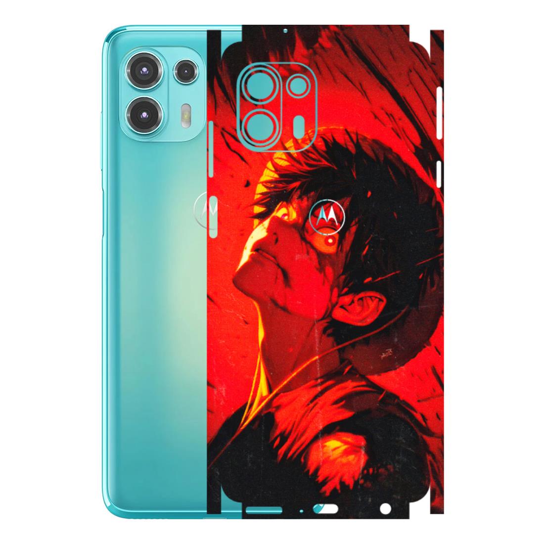 Motorola Phone Skins (All Models) - D.Luffy Power Up One Piece Anime - 3D Embossed Finish (L-326) Motorola Moto Edge 20 Fusion