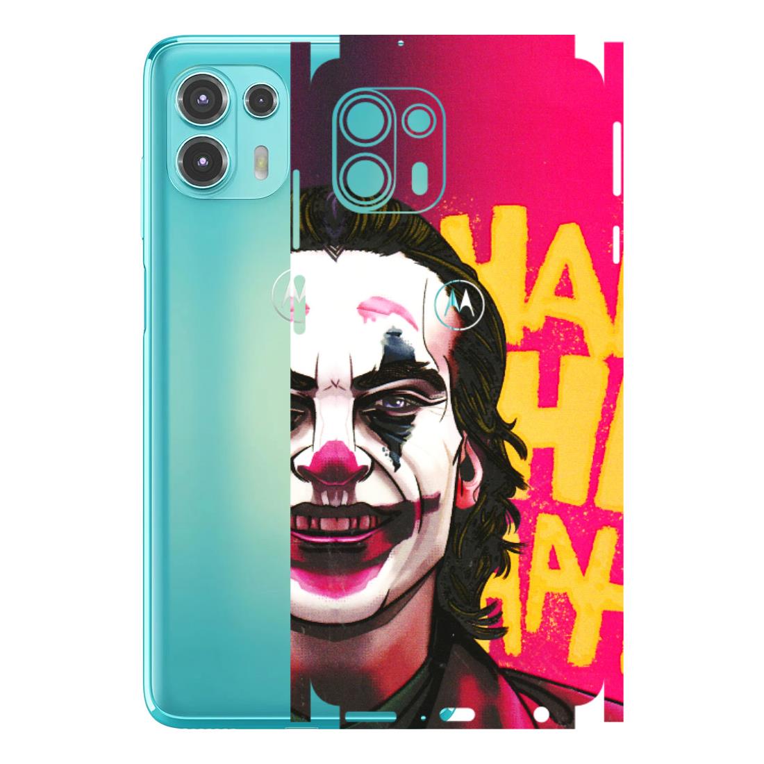 Motorola Phone Skins (All Models) - Joker Evil Laugh - 3D Embossed Finish (L-97) Motorola Moto Edge 20 Fusion