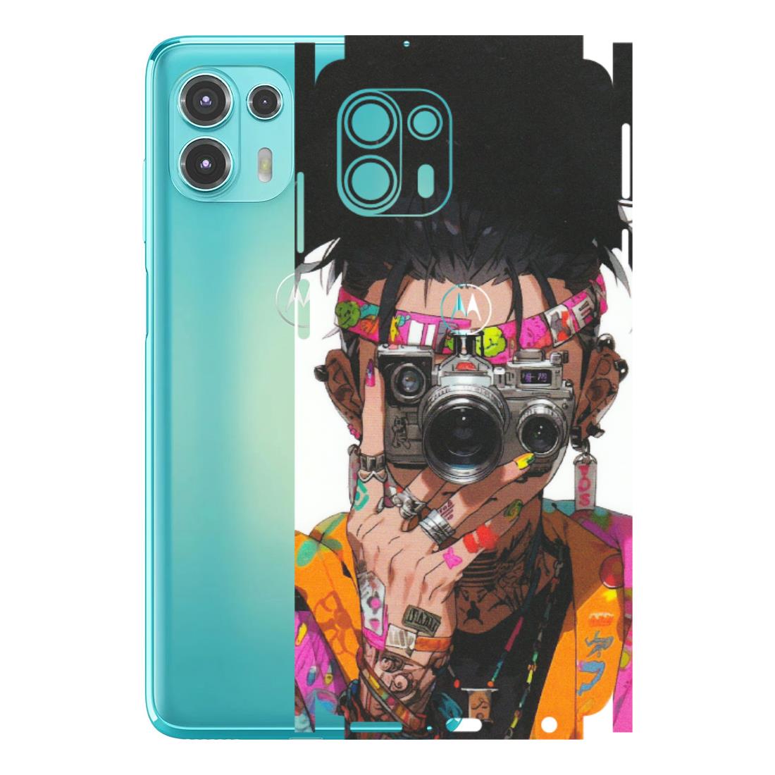 Motorola Phone Skins (All Models) - Camera Lover Girl - Matte Finish (M-09) Motorola Moto Edge 20 Fusion