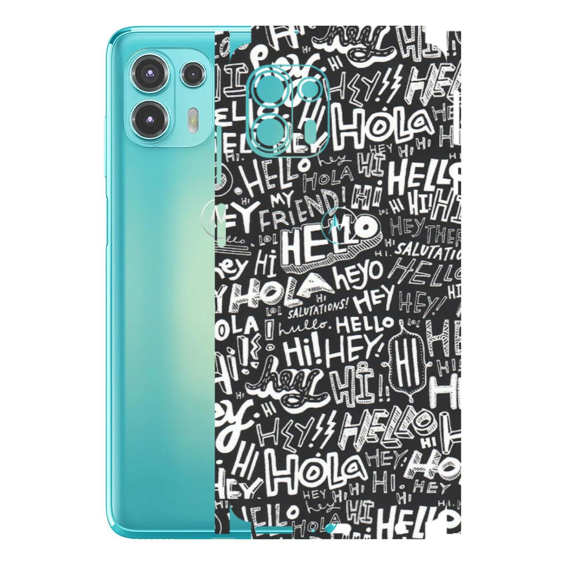 Motorola Phone Skins (All Models) - Hi Hello Doodles - Matte Finish (M-25) Motorola Moto Edge 20 Fusion