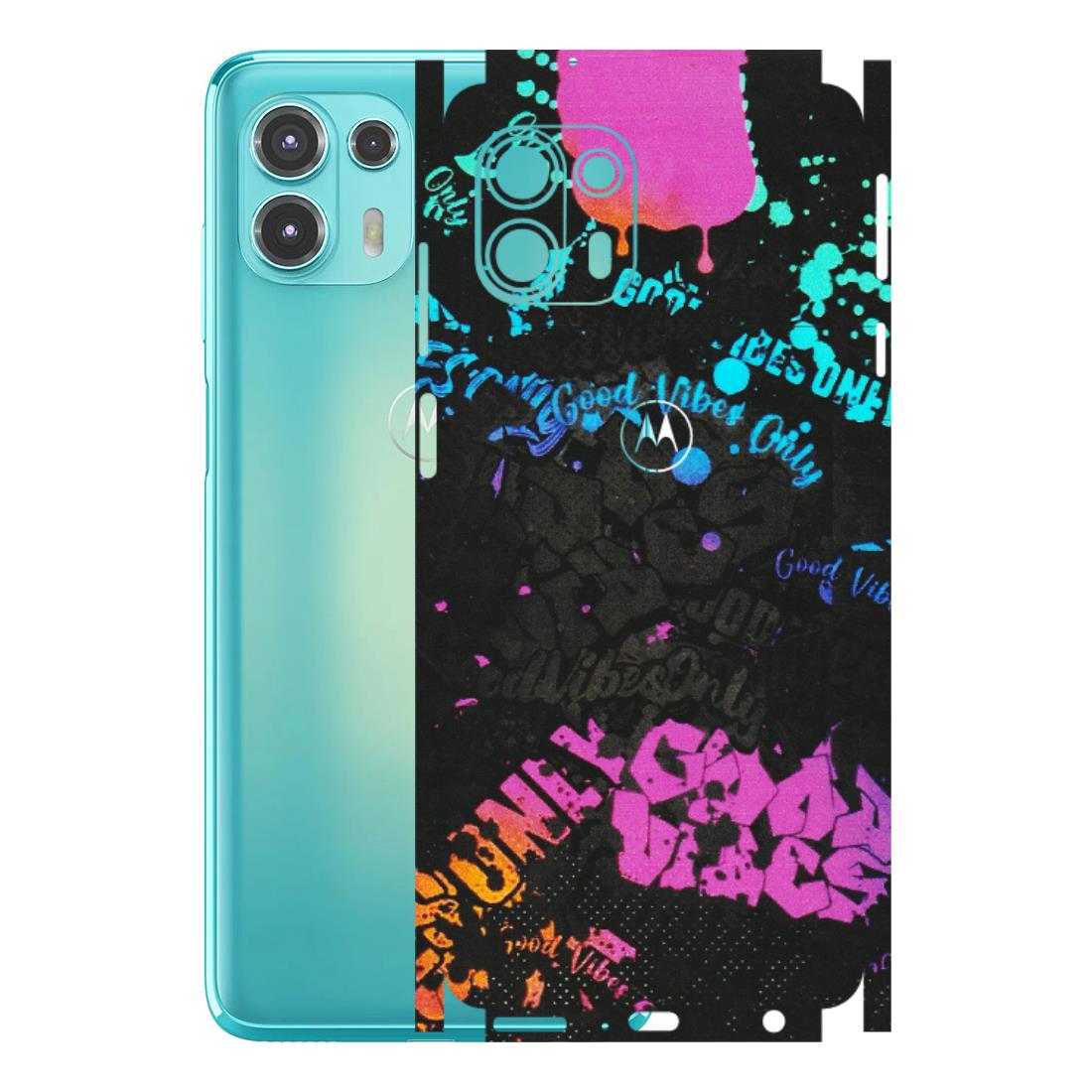 Motorola Phone Skins (All Models) - Majestic Black Vibes - Matte Finish (M-62) Motorola Moto Edge 20 Fusion