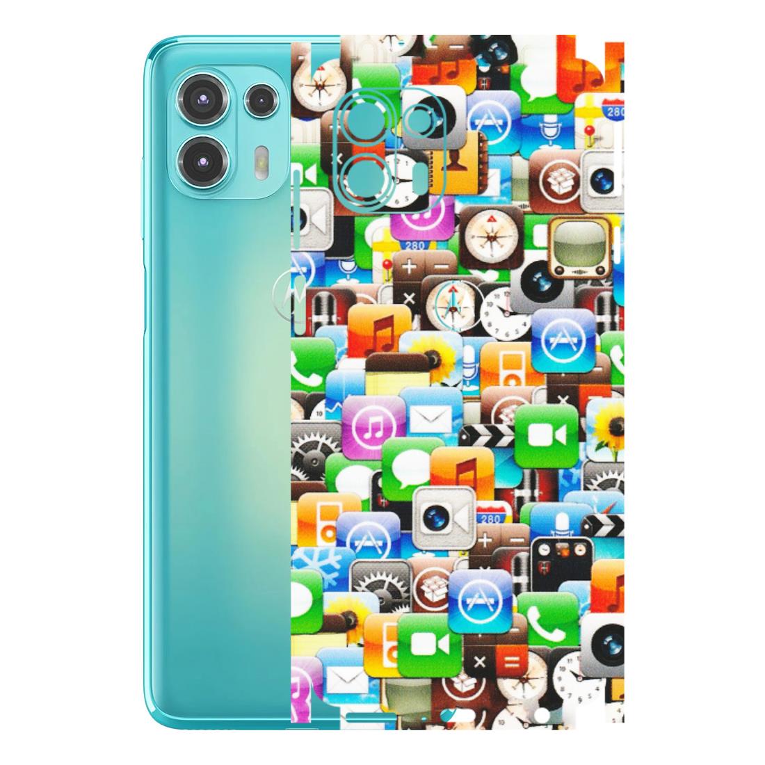 Motorola Phone Skins (All Models) - All Apple Icons - Matte Finish (M-93) Motorola Moto Edge 20 Fusion