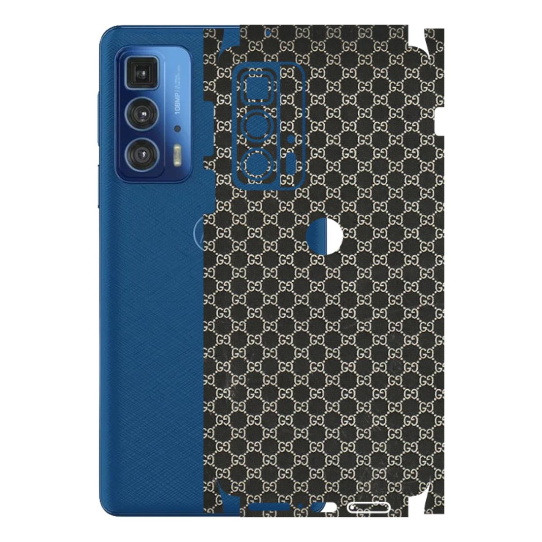 Motorola Phone Skins (All Models) - Black G Print - 3D Embossed Finish (L-109) Motorola Moto Edge 20 Pro