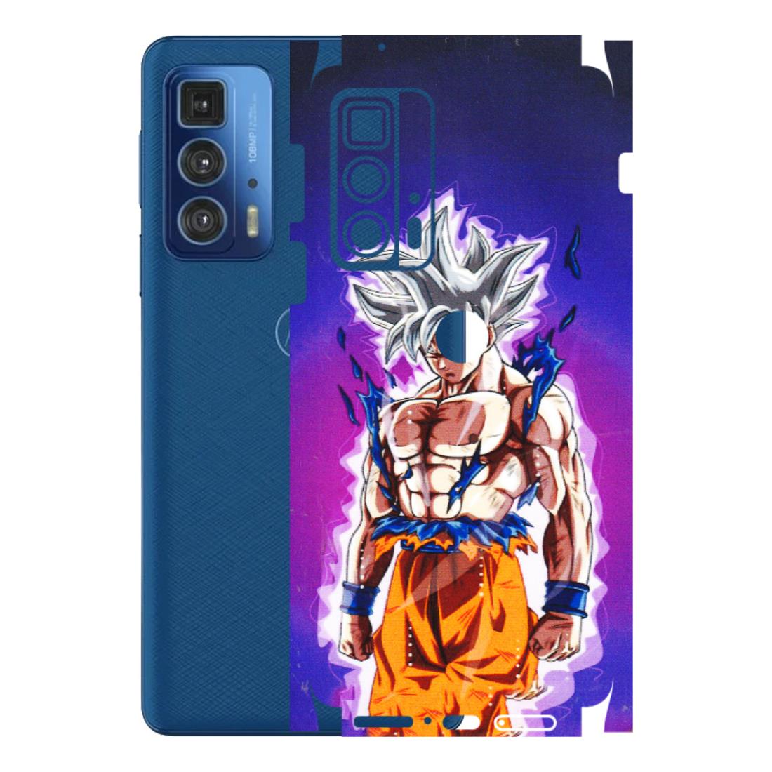 Motorola Phone Skins (All Models) - Goku Purple Anime - 3D Embossed Finish (L-147) Motorola Moto Edge 20 Pro