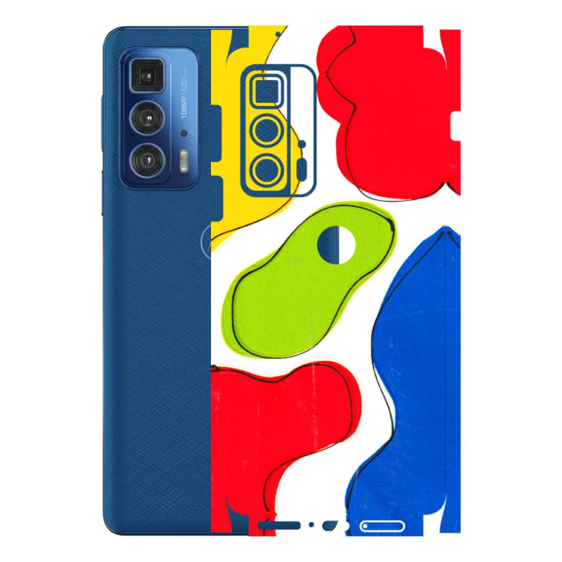 Motorola Phone Skins (All Models) - RGB Colour Paint - 3D Embossed Finish (L-284) Motorola Moto Edge 20 Pro