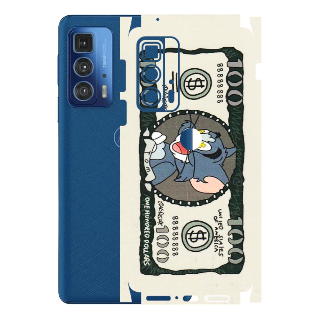 Motorola Phone Skins (All Models) - Tom Hundred Dollar - 3D Embossed Finish (L-324) Motorola Moto Edge 20 Pro