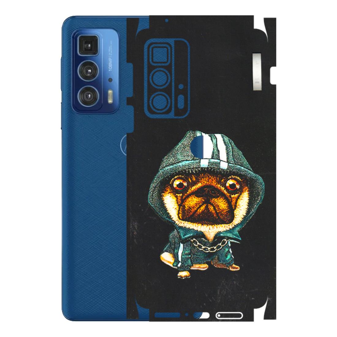 Motorola Phone Skins (All Models) - Puppy N Hoodie - 3D Embossed Finish (L-90) Motorola Moto Edge 20 Pro