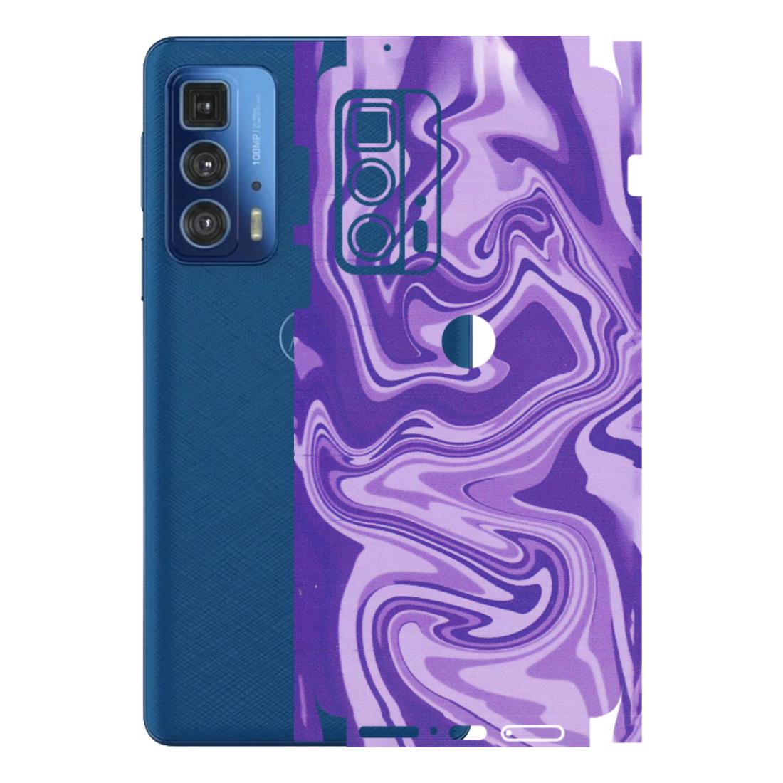 Motorola Phone Skins (All Models) - Hazy Purple Nights - Matte Finish (M-14) Motorola Moto Edge 20 Pro