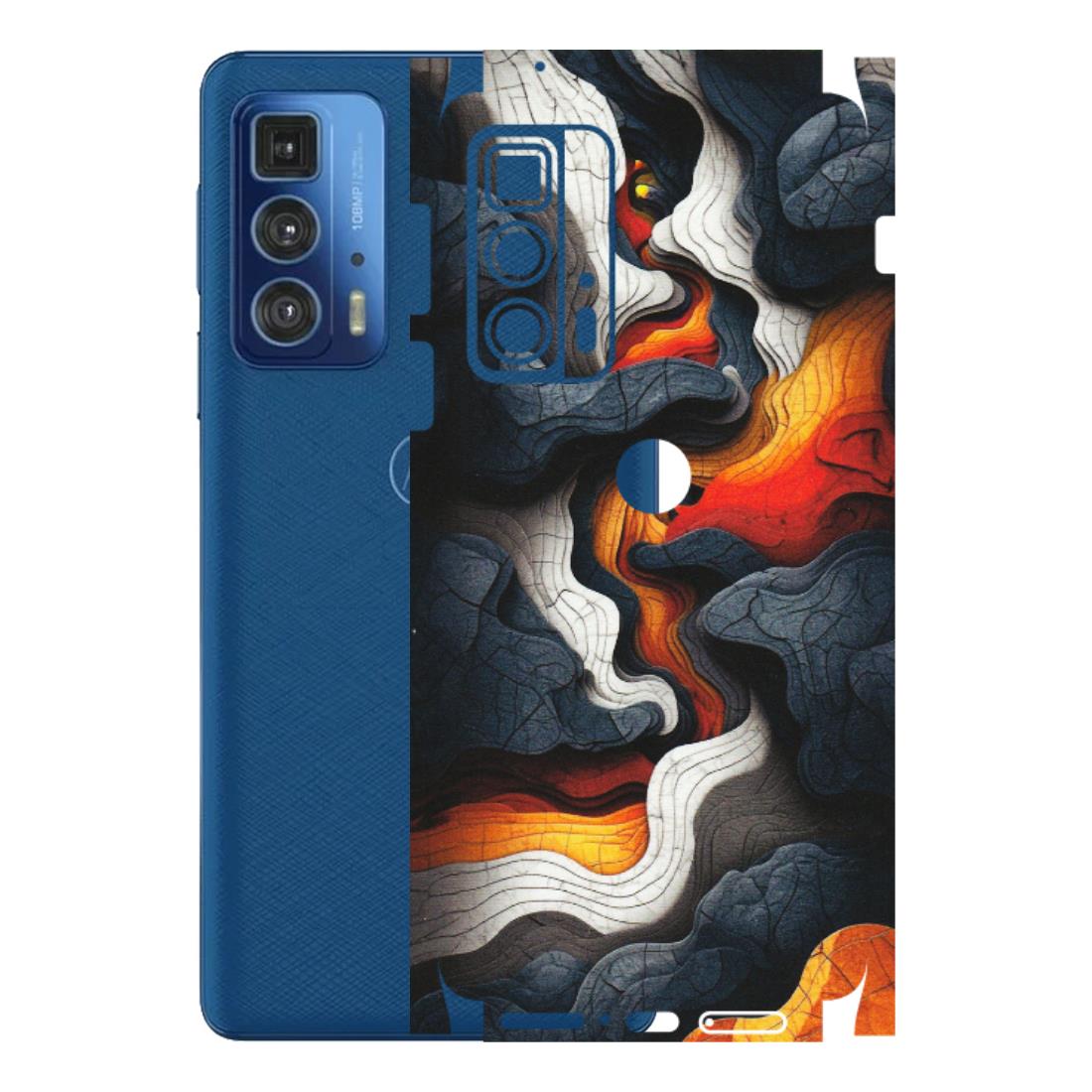 Motorola Phone Skins (All Models) - Abstract Volcanic Layers - Matte Finish (M-52) Motorola Moto Edge 20 Pro