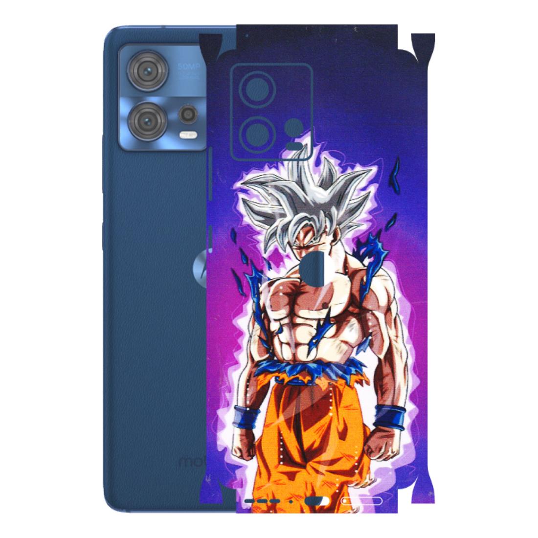 Motorola Phone Skins (All Models) - Goku Purple Anime - 3D Embossed Finish (L-147) Motorola Moto Edge 30 Fusion (5G)