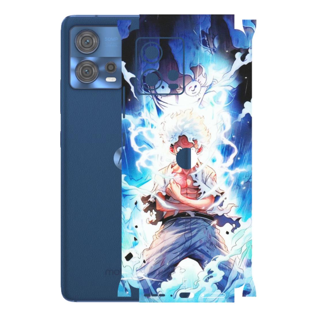 Motorola Phone Skins (All Models) - Blue Thunder Luffy Anime - Matte Finish (M-132) Motorola Moto Edge 30 Fusion (5G)