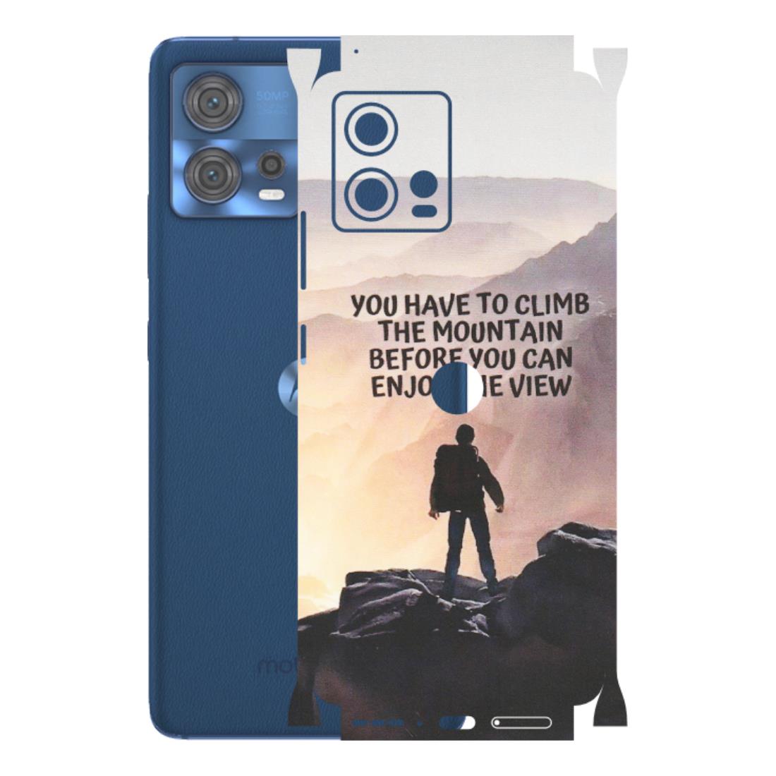 Motorola Phone Skins (All Models) - Motivational Hiking Mountain - Matte Finish (M-28) Motorola Moto Edge 30 Fusion (5G)
