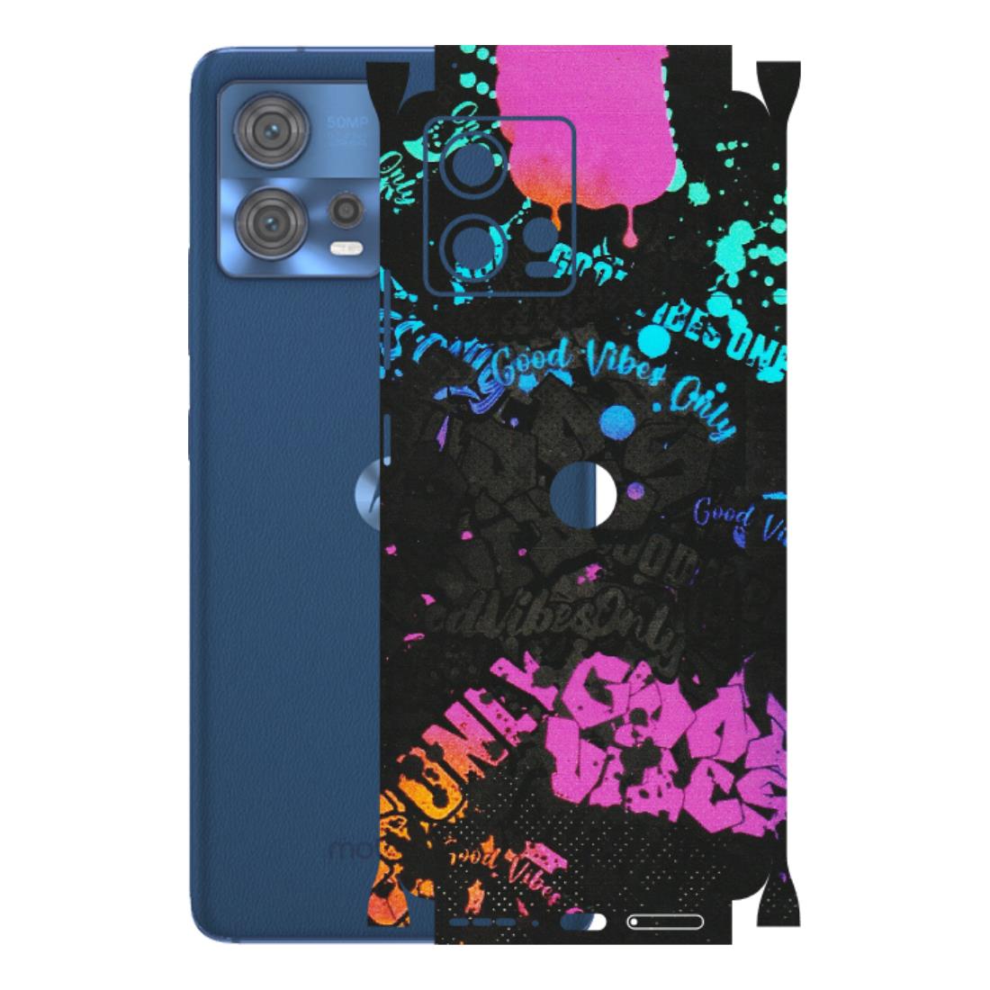 Motorola Phone Skins (All Models) - Majestic Black Vibes - Matte Finish (M-62) Motorola Moto Edge 30 Fusion (5G)