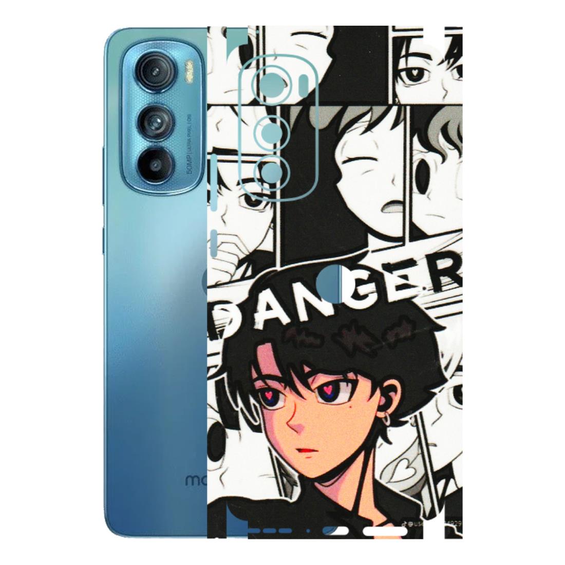 Motorola Phone Skins (All Models) - Danger Anime - 3D Embossed Finish (L-155) Motorola Moto Edge 30