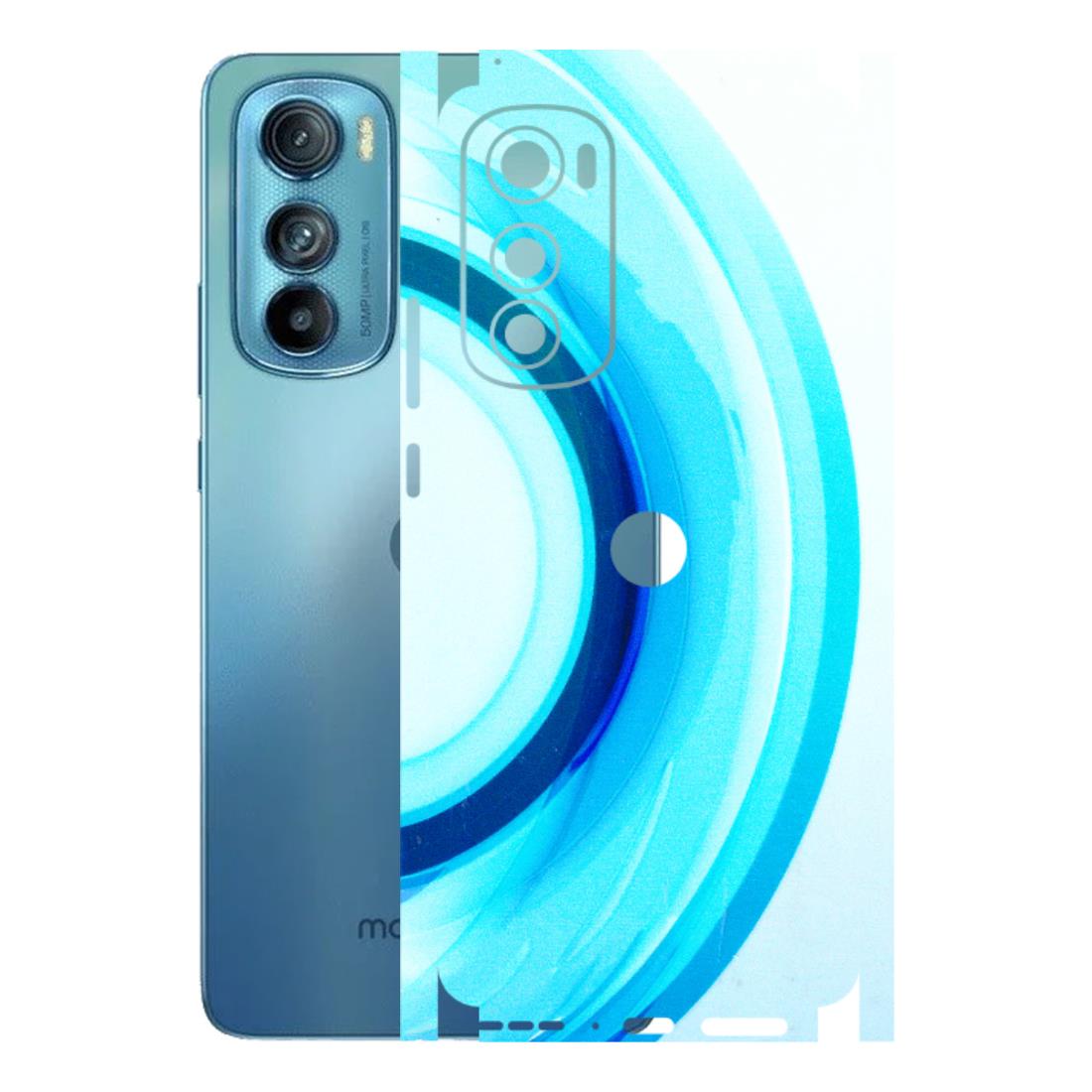 Motorola Phone Skins (All Models) - The Blue Curve - 3D Embossed Finish (L-244) Motorola Moto Edge 30