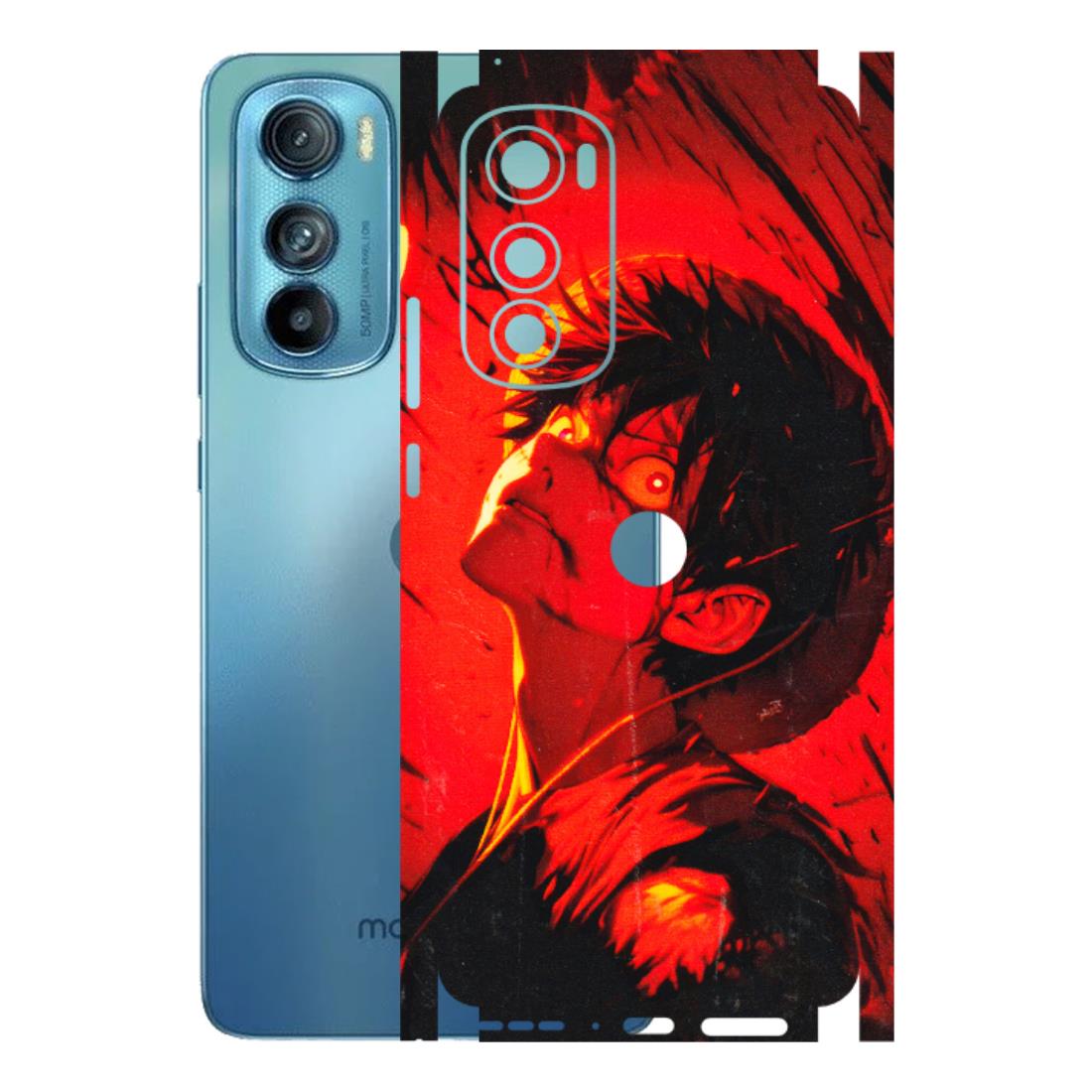 Motorola Phone Skins (All Models) - D.Luffy Power Up One Piece Anime - 3D Embossed Finish (L-326) Motorola Moto Edge 30