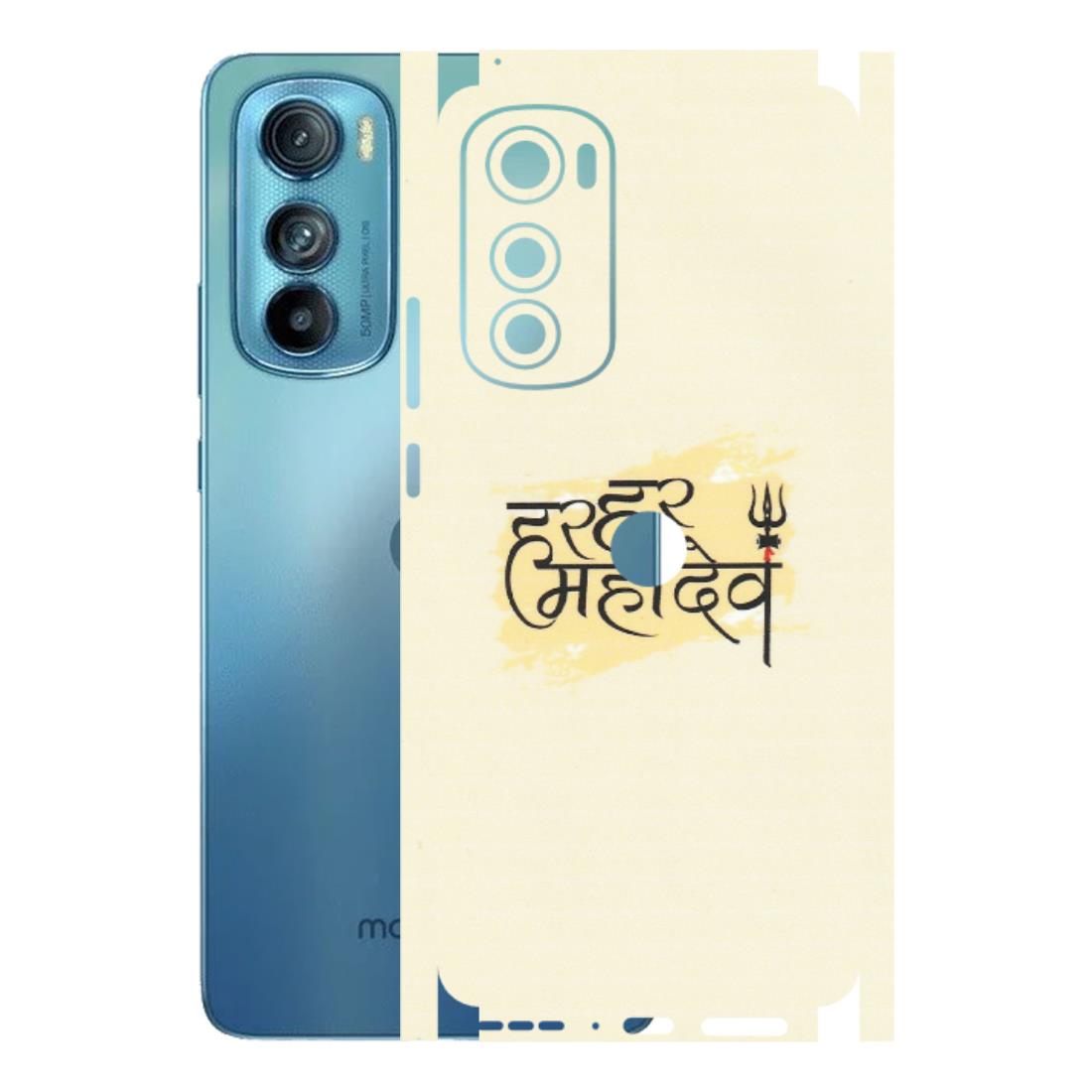 Motorola Phone Skins (All Models) - Har Har Mahadev - Matte Finish (M-10) Motorola Moto Edge 30