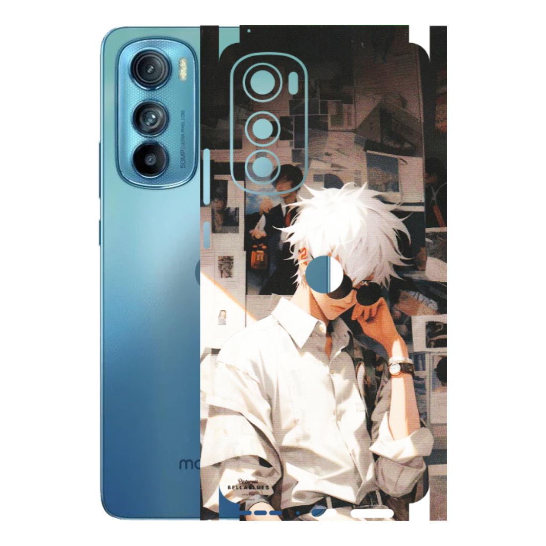 Motorola Phone Skins (All Models) - Gojo Satoru Jujustu Kaisen Anime - Matte Finish (M-156) Motorola Moto Edge 30